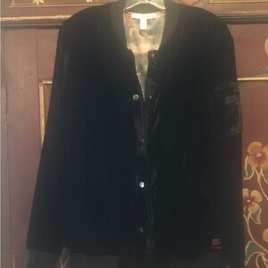Black Velvet BLESSED Bomber Jacket